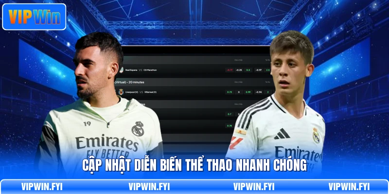 Cập nhật diễn biến thể thao nhanh chóng