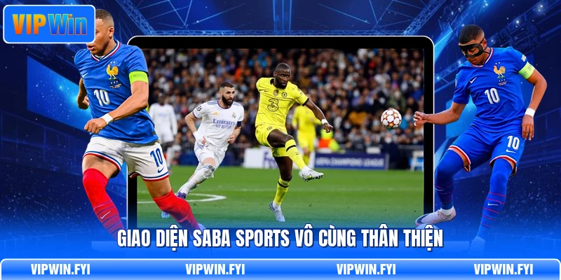 Giao diện Saba Sports vô cùng thân thiện